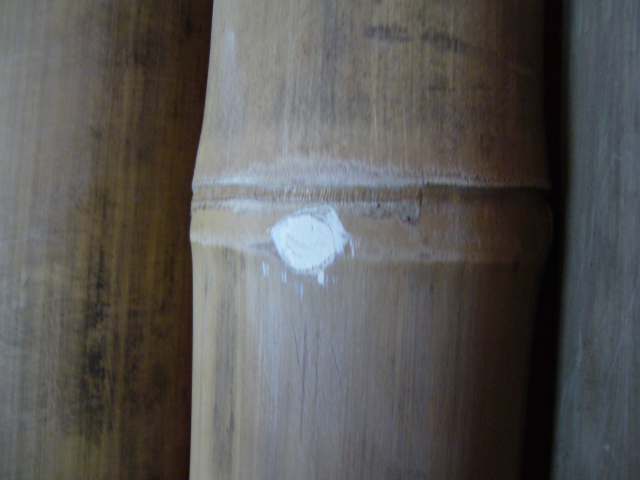 bambuszrudak lecsiszolása